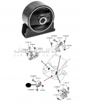 Front Engine Mount Mt/cvt Mitsubishi Outlander  BSY 2.0 Di-D 4WD 16v DOHC 2006-2010 