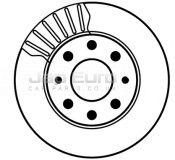 Brake Disc - Front Honda Civic EC, ED, EE D14A1 1.4 GL 1989 -1991 