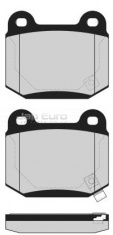 Brake Pad Set - Rear Subaru Impreza 4WD G11 EJ207 2.0 WRX Sti 4WD TURBO DOHC TYPE UK / PRODRIVE 2002 -2007 