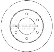 Brake Disc - Front Mitsubishi Shogun / Pajero  4M41T 3.2 DI-DC 16v DOHC 4WD 2006 