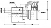 C V Joint Kit - Outer +abs Nissan Micra K12 CG12DE 1.2i H.BACK 2002 -2005 