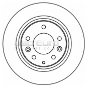 Brake Disc - Rear Mazda 6  T 2.0 TS, TS2 (136ps) 5dr 2002-2007 