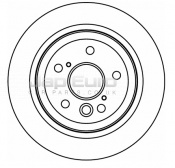 Single Brake Disc - Rear  Toyota Alphard (Vellfire)  1MZ-FE 3.0 V6 FWD 2002-2008 