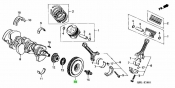 Crankshaft Pulley Honda Elysion  J35A 3.5 i-VTEC 2004-2010 