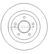 Brake Disc - Front Mitsubishi Shogun Pinin  4G94 2.0 Gdi Mirage+Elegance 16v DOHC 2001-2006 