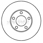 Brake Disc - Front Mazda 5  L823 1.8 MZR 16v DOHC 5Dr MAV 2005-2010 