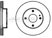 Brake Disc - Front Mazda 323  B6 1.6 SE, Exec.Fastback 5Dr ATM  1989-1991 