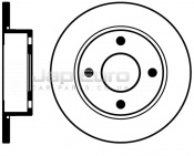 Brake Disc - Front Mazda 121  ZF124 1.3 GXi 3Dr 1996-2000 