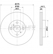 Brake Disc - Front Toyota Yaris MK1 1KR-FE 1.0 HBACK 12v DOHC 2005-2012 