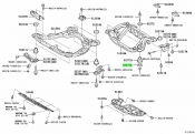 Retainer, Rear Suspension Member Lowe Lexus RX  1MZ-FE RX300 2WD (24V) DOHC Auto 2000-2003 