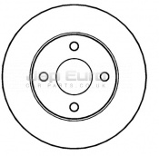 Brake Disc - Front + Abs Nissan Micra K11  CGQA3DE 1.4 S, SE, SPORT 2000 -2002 