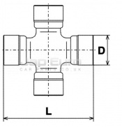 Universal Joint - Propshaft Toyota Hilux Pickup / Vigo  2KD-FTV 2.5 D-4D 2Wd Single Cab 2005 