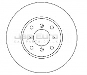 Brake Disc - Front Honda Prelude  H22A2 2.2i 2Dr VTEC 4WS ATM 02/1993 - 01/1997 