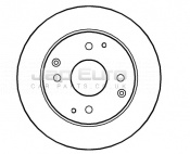 Brake Disc - Rear Honda Civic  D18C4  1.8VTI VTEC 5Dr 1997-2001 