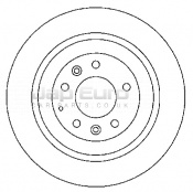 Brake Disc - Rear Mazda 6  L3T 2.3 MPS Turbo 4WD Saloon 16v DOHC 2002-2007 