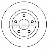 Brake Disc - Front Nissan X Trail  QR25DE 2.5 5Dr SUV 4WD 6 SPEED MANUAL / CVVT 2007  